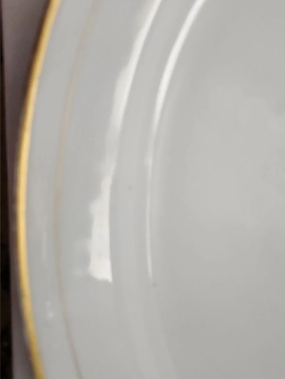 VTG Noritake Oval Serving Platter White Gold Trim Morimura Brothers Japan